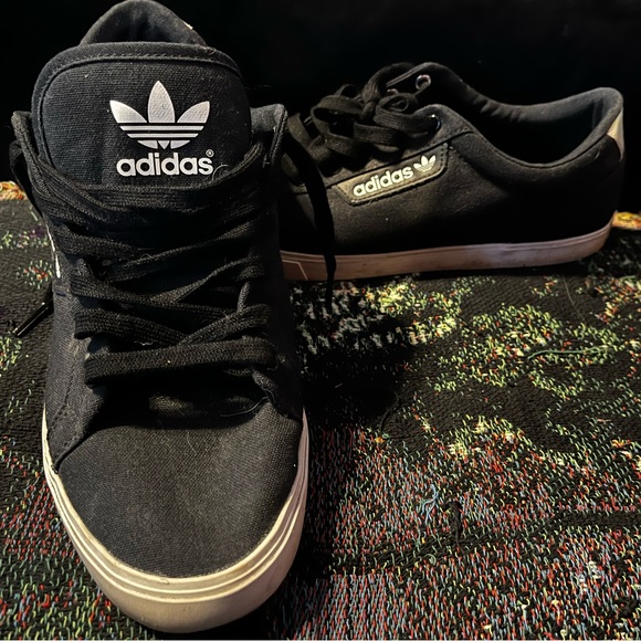Adidas Women's Black and White Sneakers - Picture 1 of 5